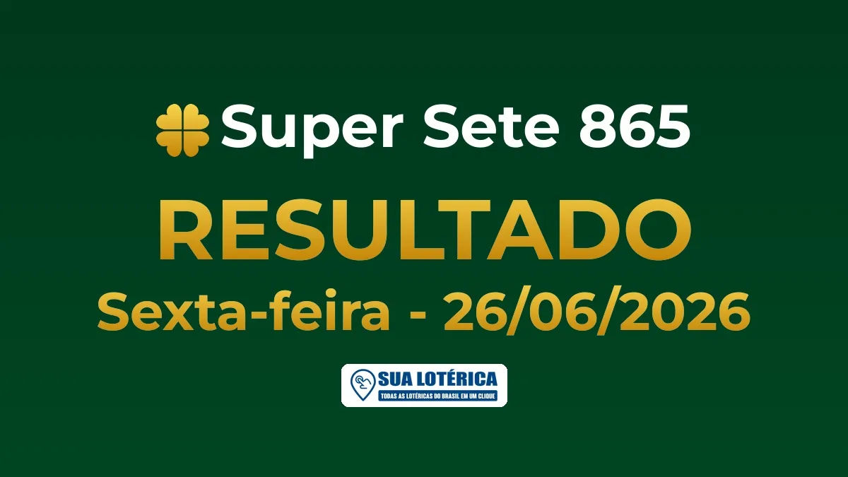 Resultado do Super Sete 865, acumulou em R$ 2,2 milhões