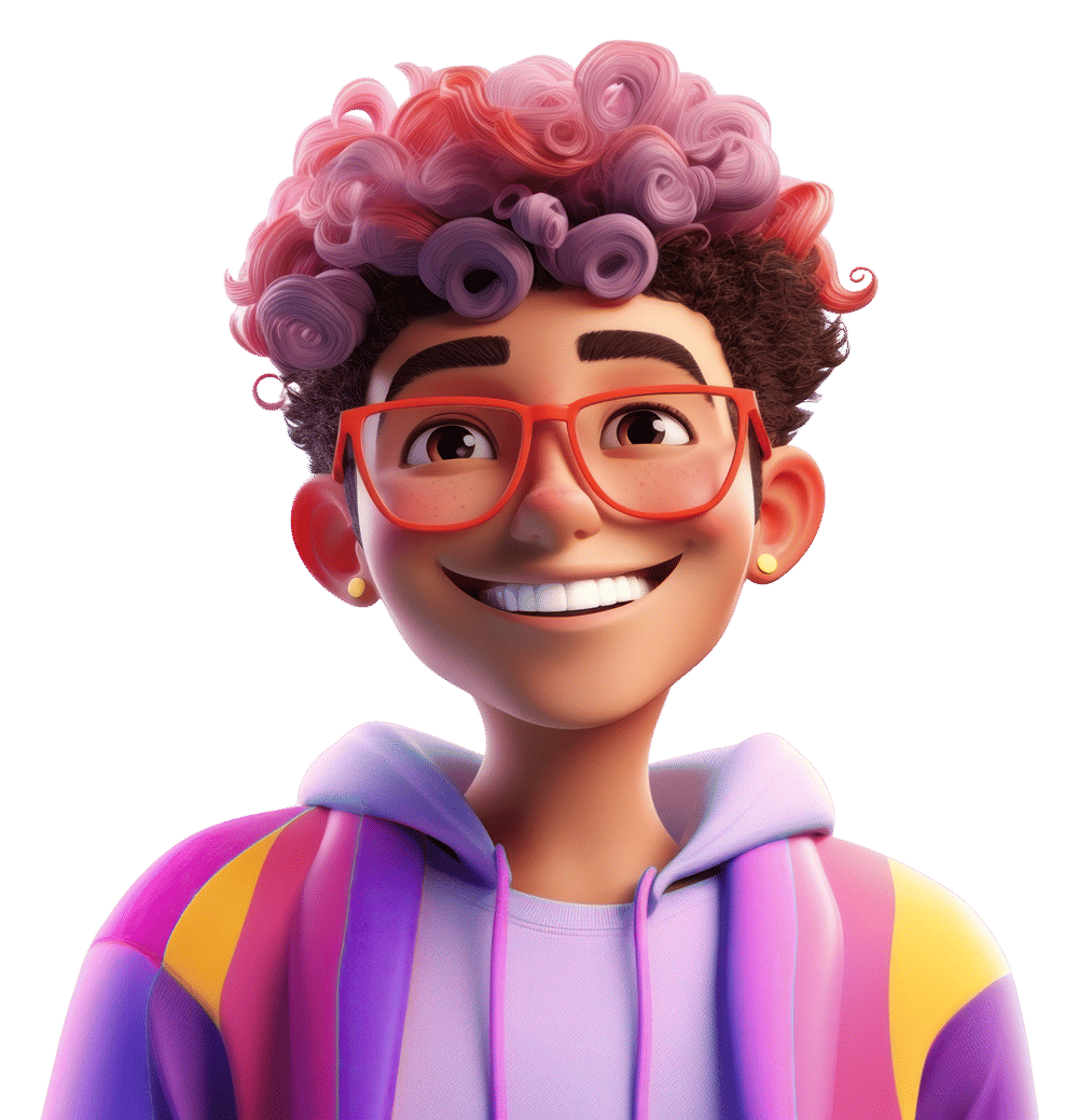Smiling 3d boy