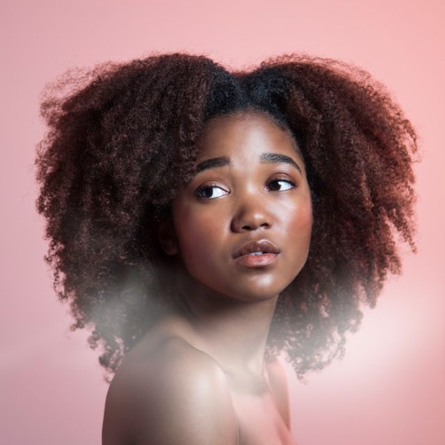 Profile shot of a black girl