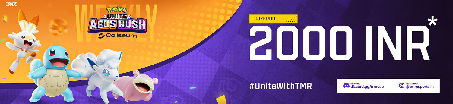 🇮🇳 Pokémon Unite - AEOS RUSH (12th - 27th May 2025) | 💰2,000 INR | By TMR eSports