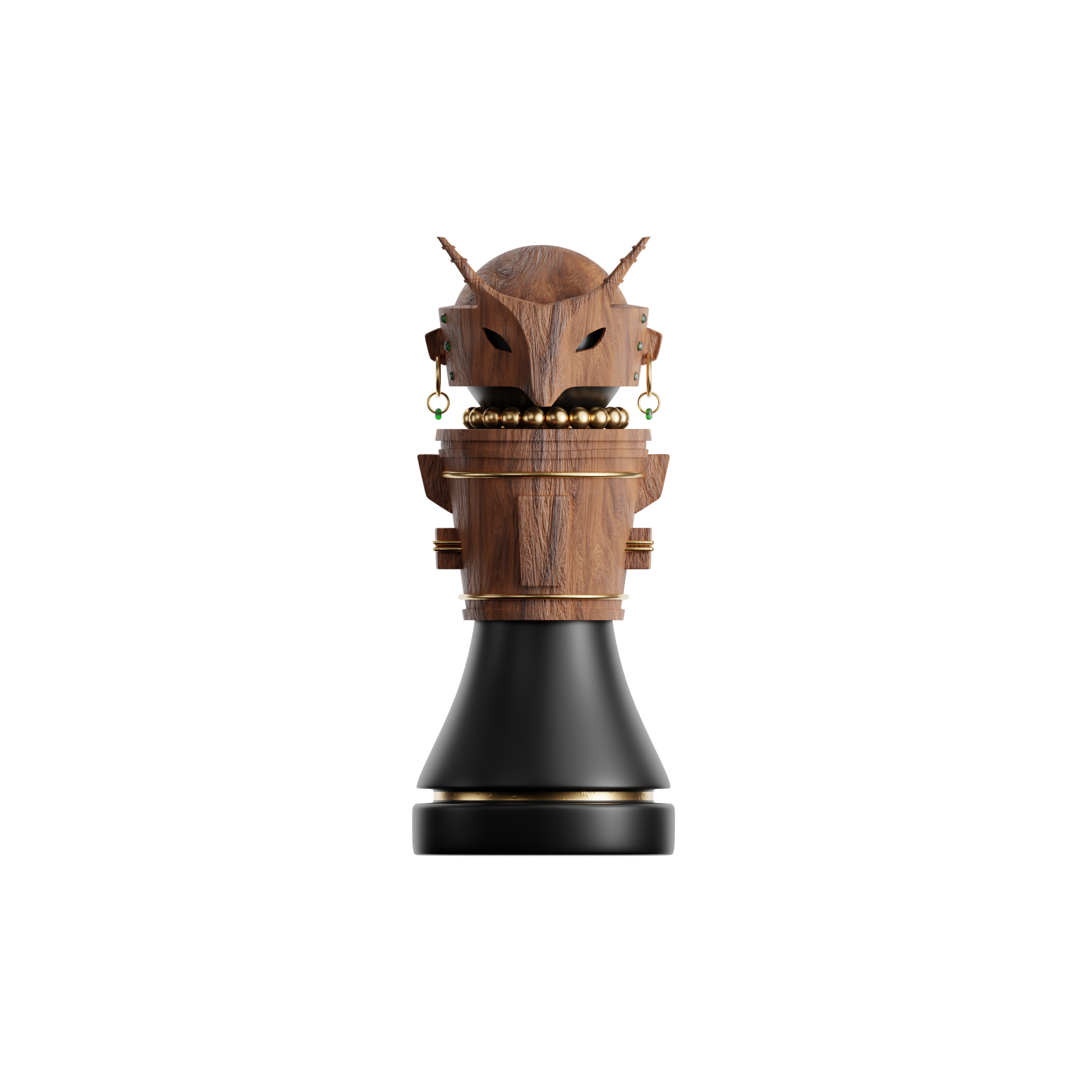 Ebony Piece Of Art Pawn