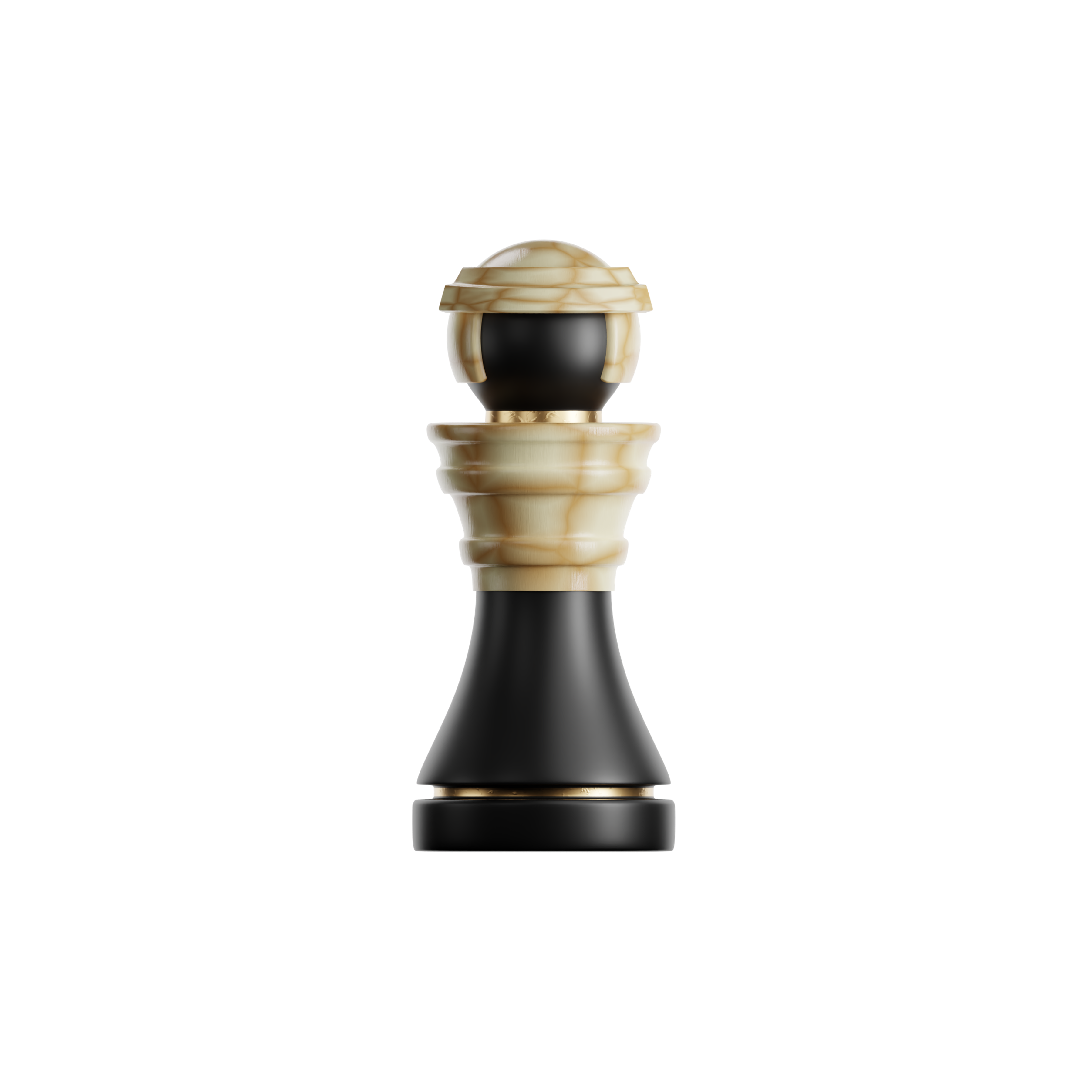 Ivory Rough Pawn