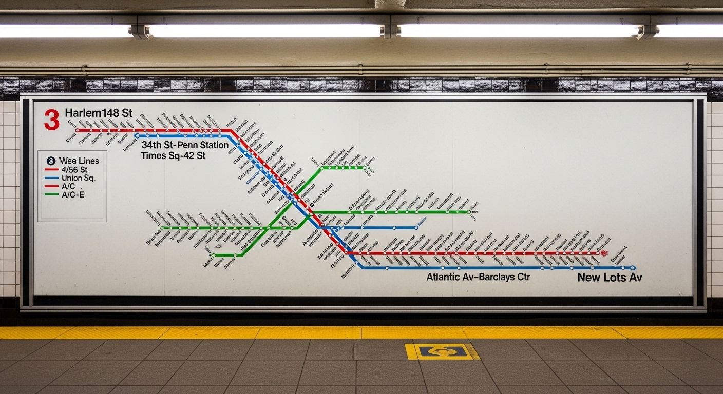 3 train subway map