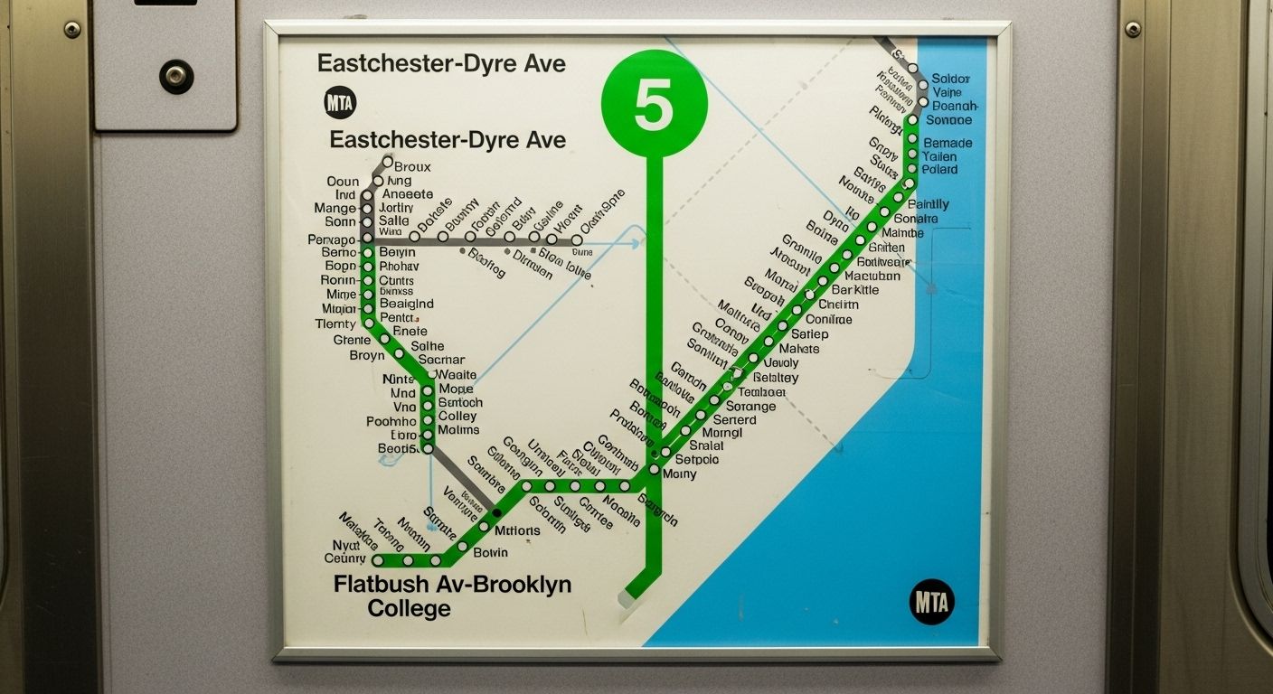 5 Train Subway Map Simplifies City Trips