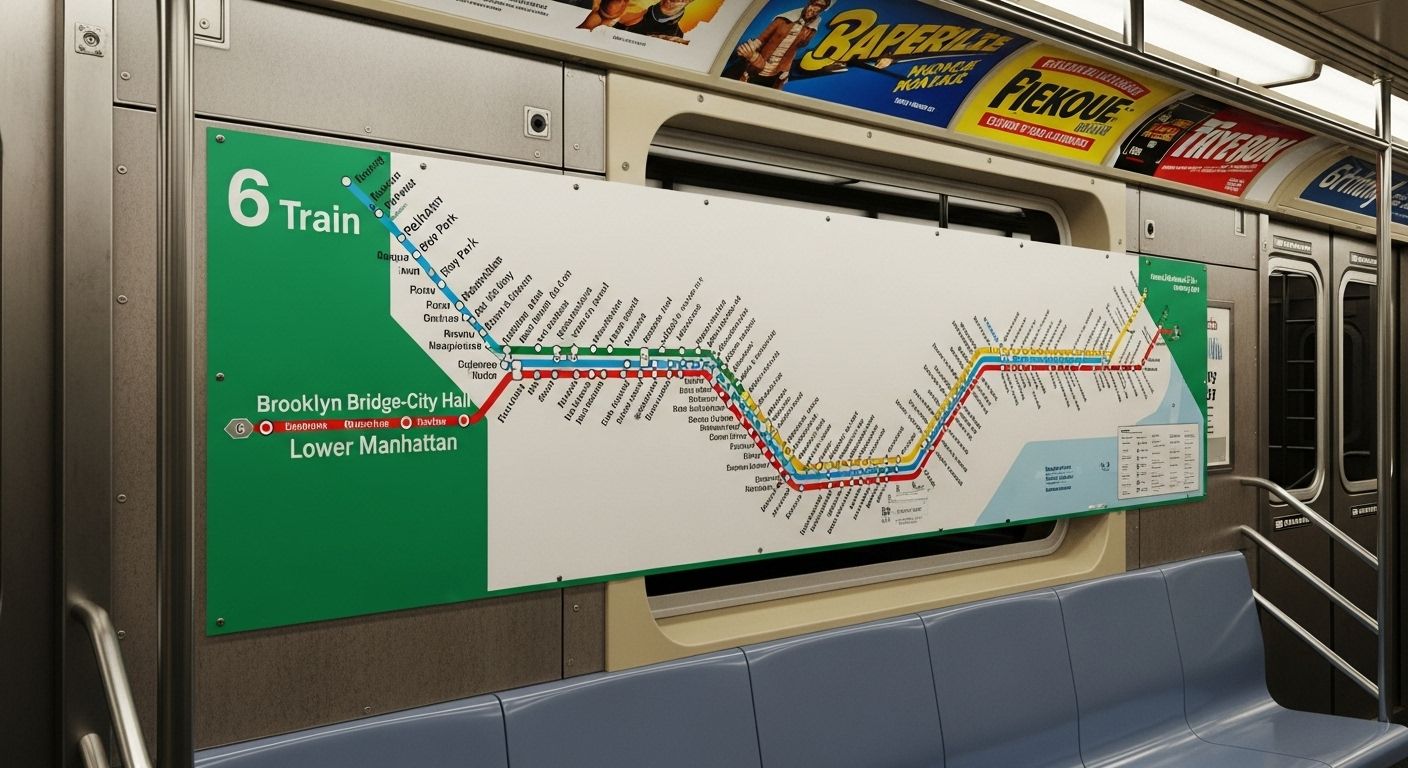 6 train stops map