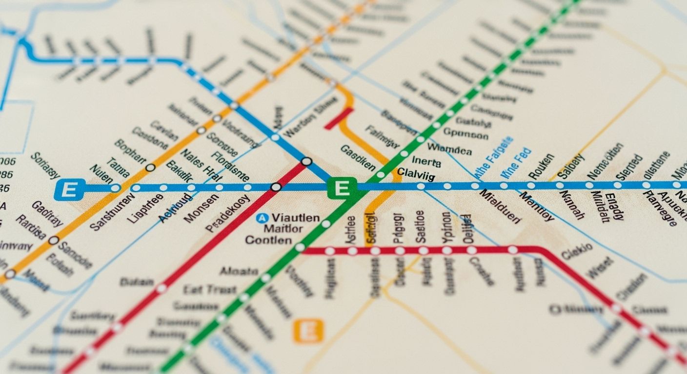 e subway line map