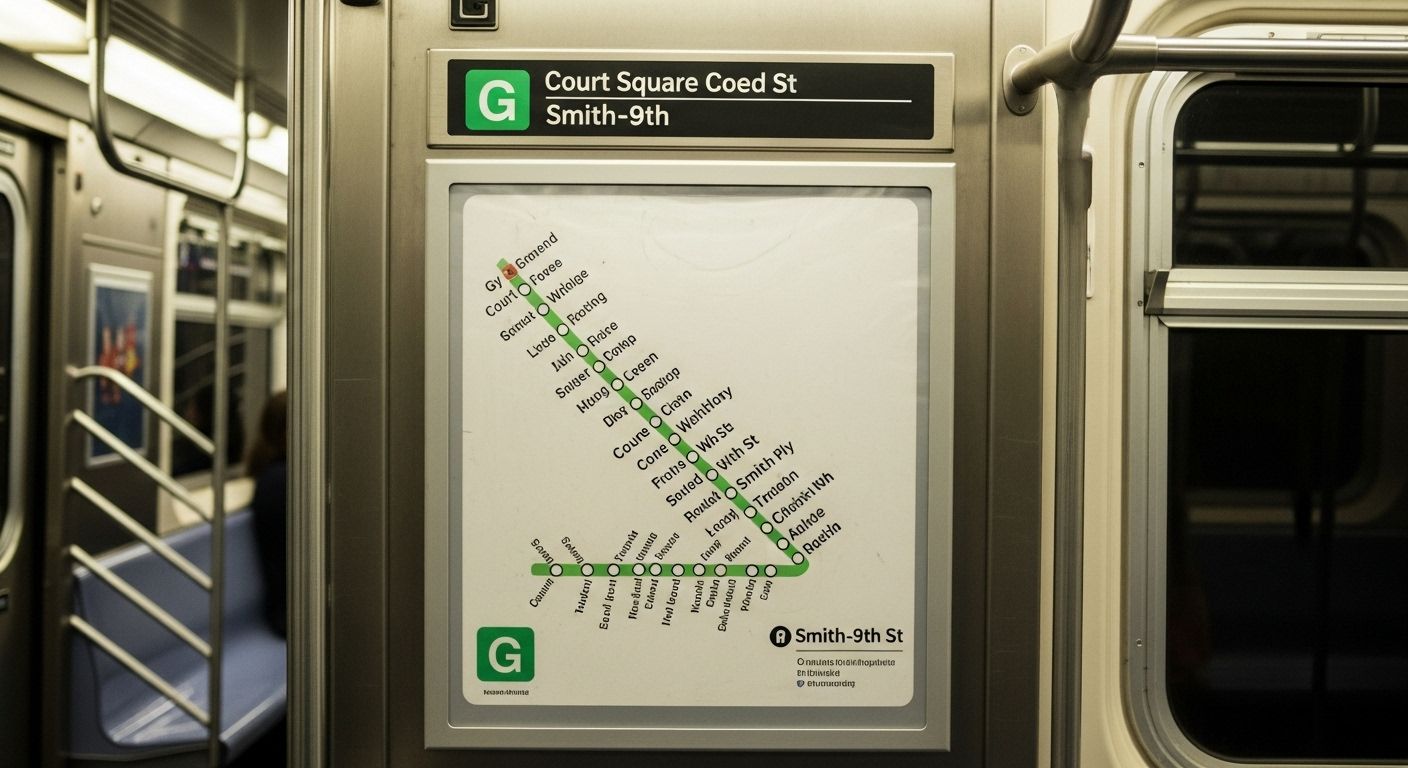 G Train Subway Map Links Brooklyn Gems