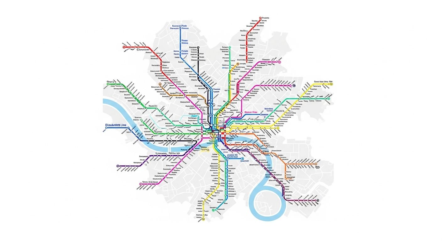 London Tube Map Lines Guide City Journeys