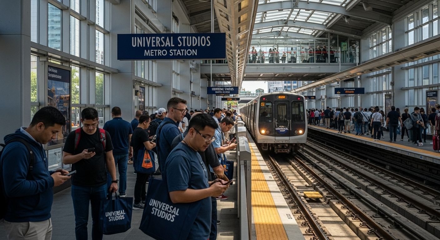 Metro Station Universal Studios Links LA Fun