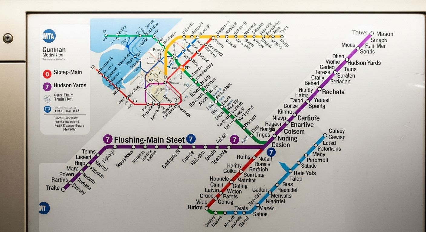 MTA Subway Map 7 Train Simplifies Routes MTA Subway Map 7 Train Simplifies Routes