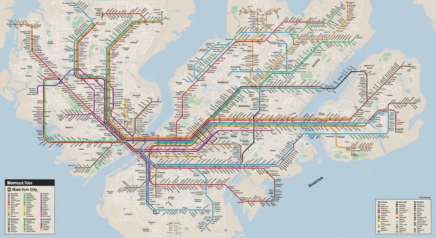 MTA Transit Map Simplifies NYC Journeys