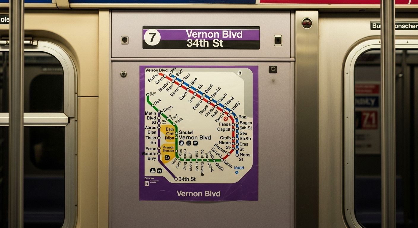 nyc subway 7 train map