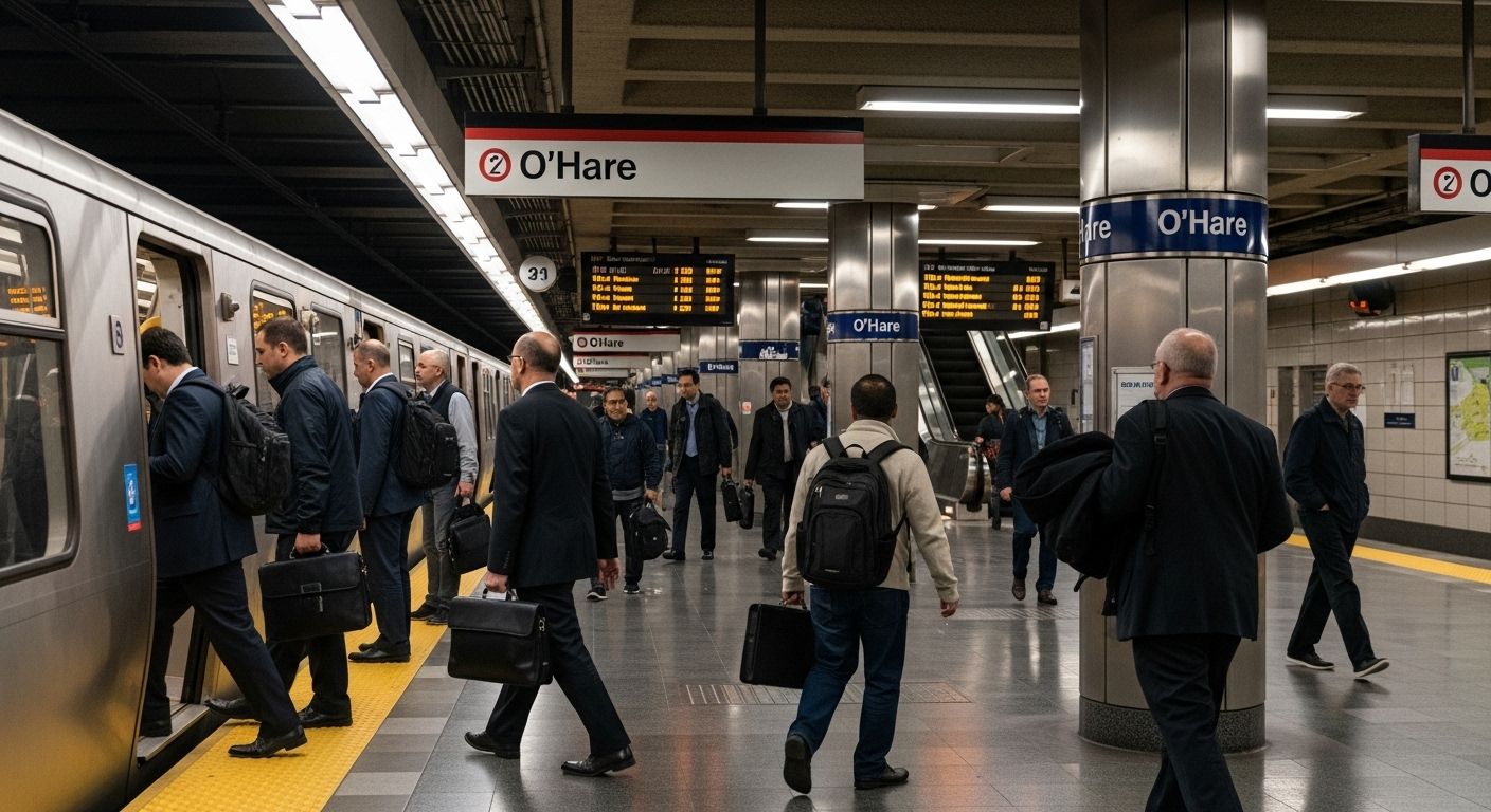 O Hare Subway Station Links Chicago Travel