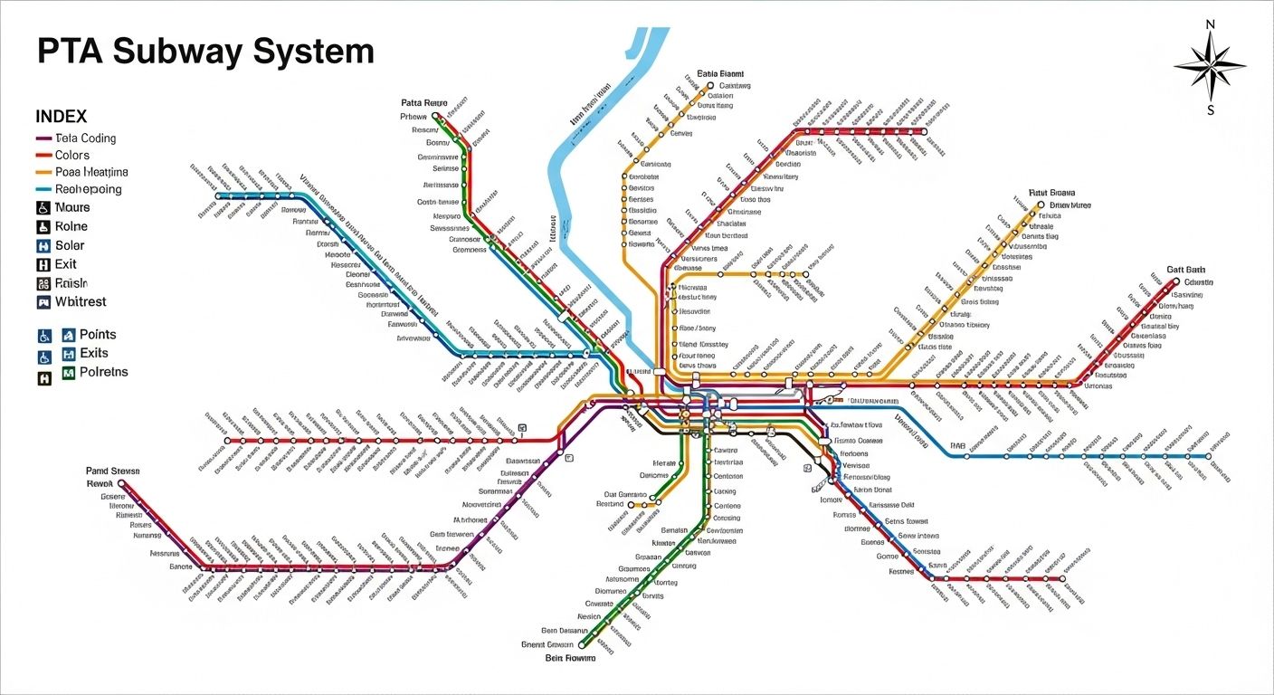 PTA Subway Map Connects Urban Routes