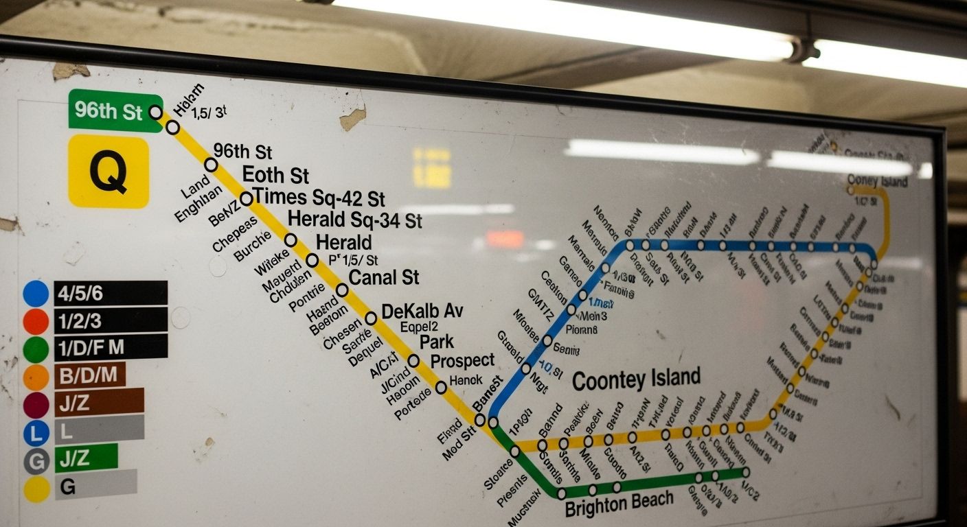 Q Subway Line Map Reveals NYC Hotspots