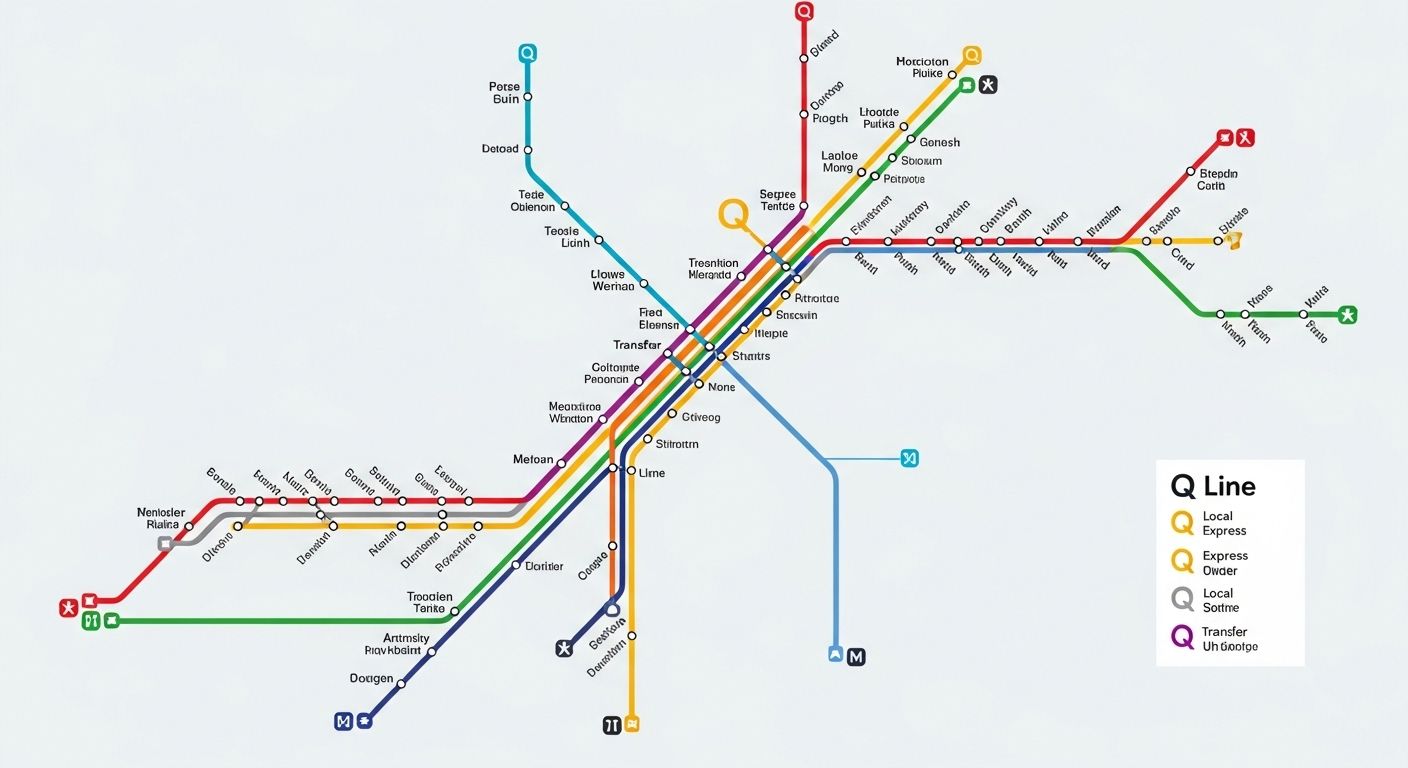 q train subway map