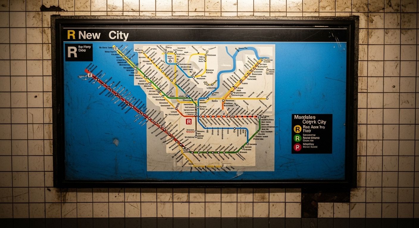r train subway map