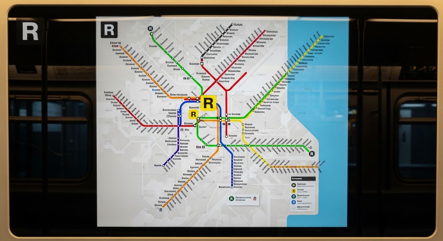 R Train Subway Map Links City Hotspots