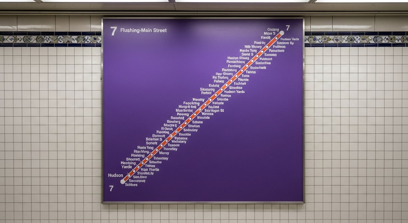 Subway 7 Train Map Connects NYC Hotspots