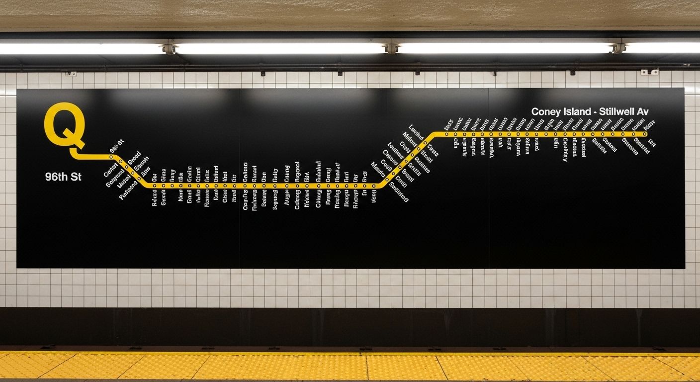 subway a train stops