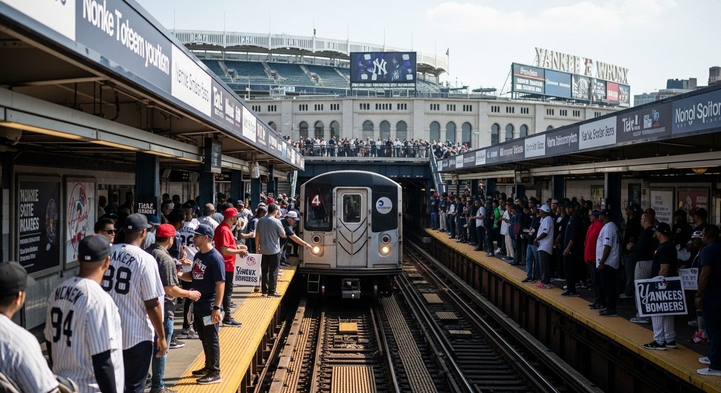 Subway Station Yankee Stadium Boosts Fan Trips