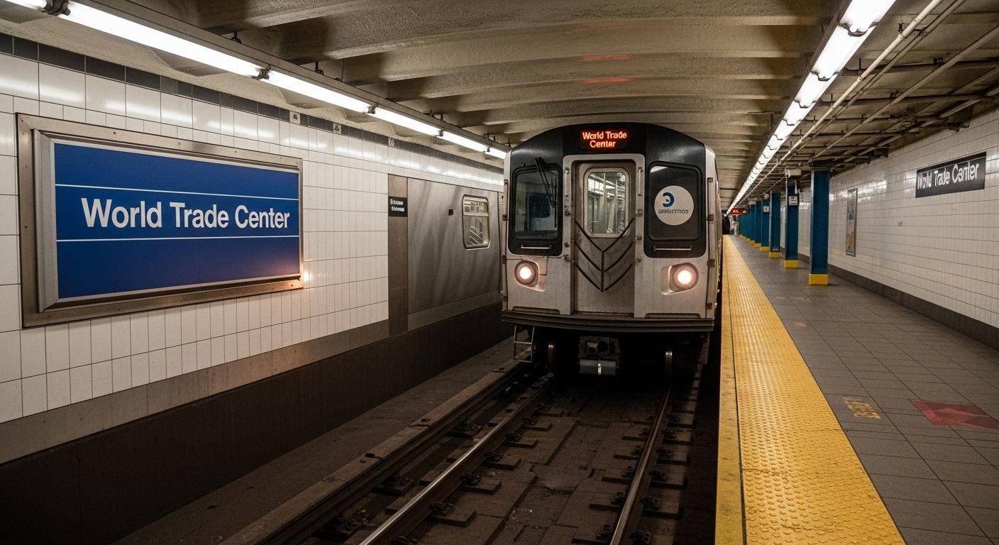 Subway to World Trade Center Guides Visitors
