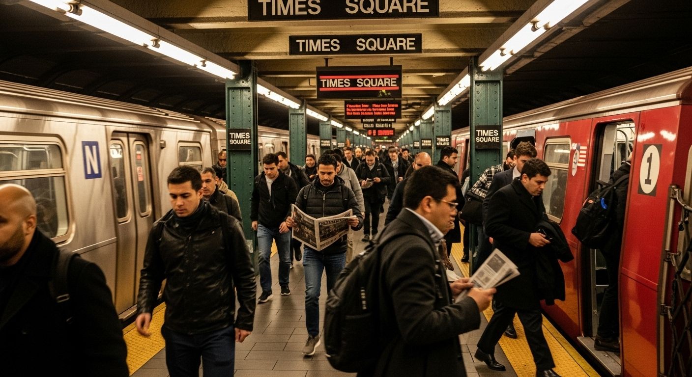 Time Square Train Station Ignites City Vibes