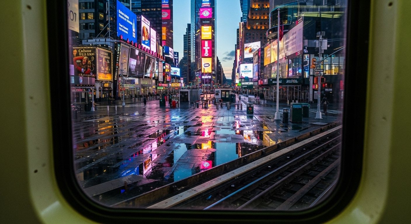 times square by train
