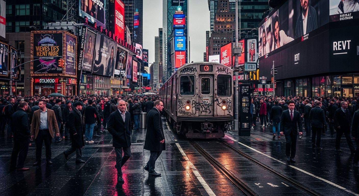 Times Square by Train Unlocks City Lights