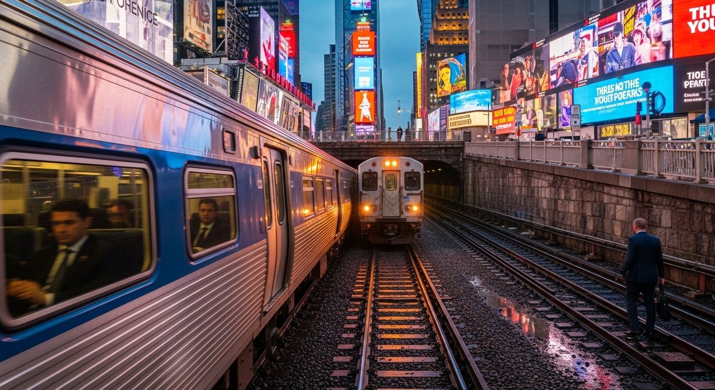 train to time square