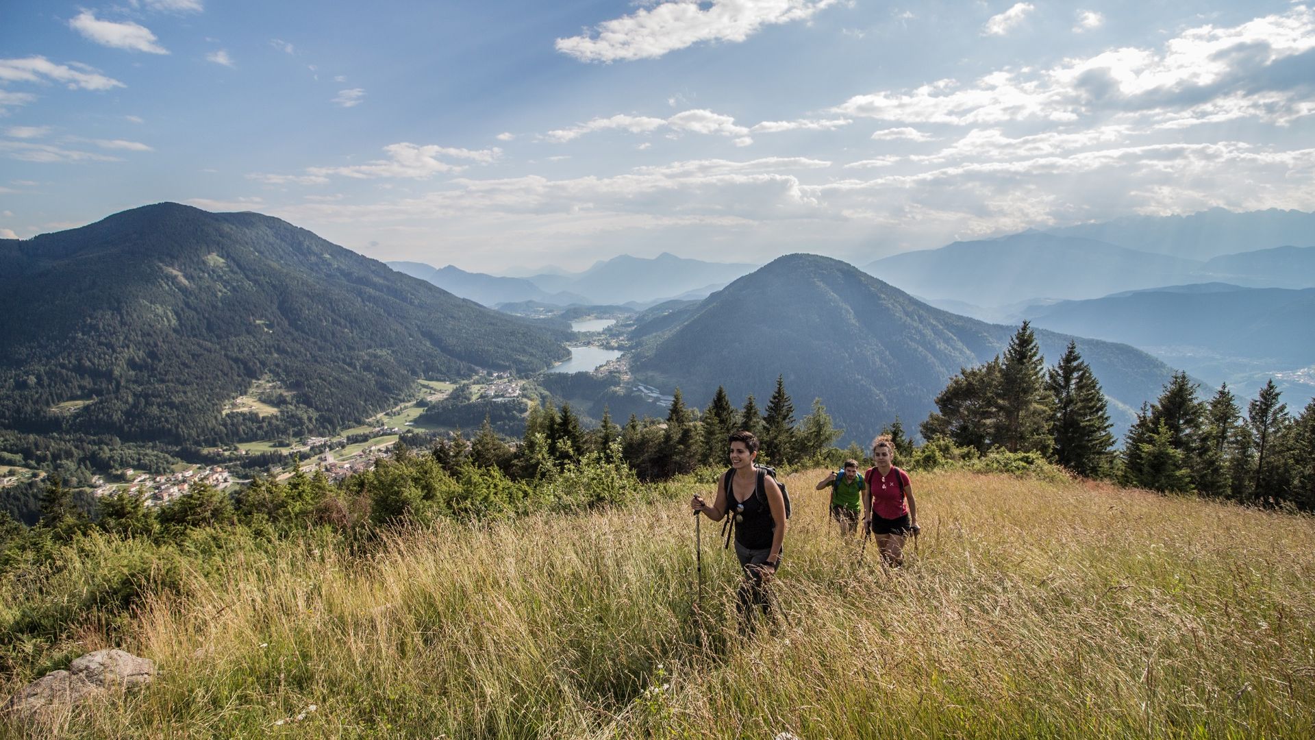 View of the entire Piné plateau from Cros del Cuc