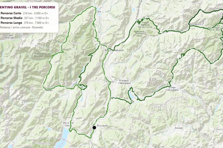 Trentino Gravel - percorsi