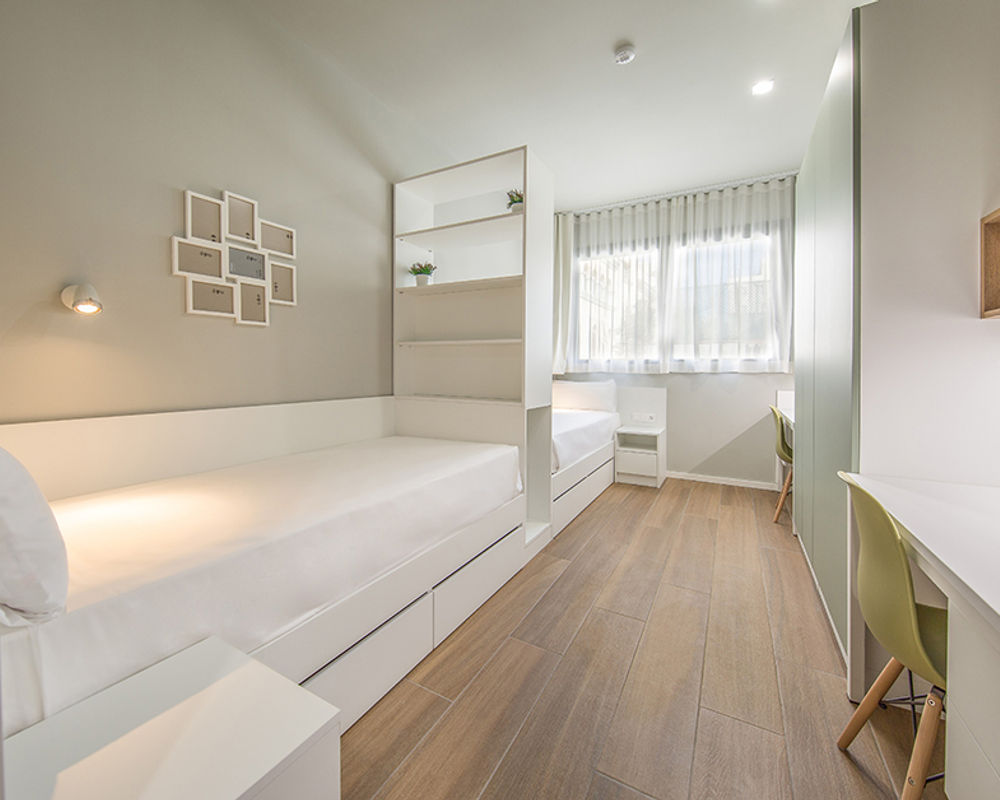 vacanza-studio-spagna-barcellona-zainetto-verde-residenzia-lofttown-camera-letto.jpg