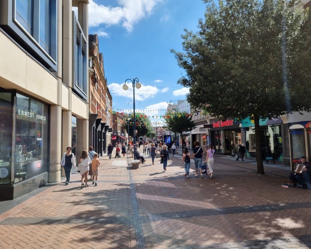 Il centro del borgo di Kingston upon Thames