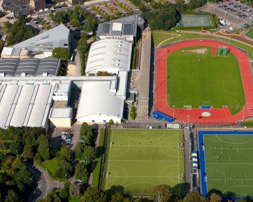 Aerial view della University of Bath