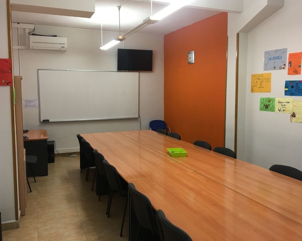 Aula vuota del Centro Didactico De Espanol