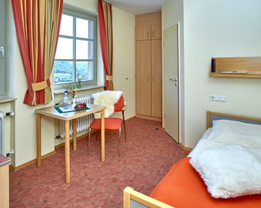 Camera da letto nel castello di Ebernburg