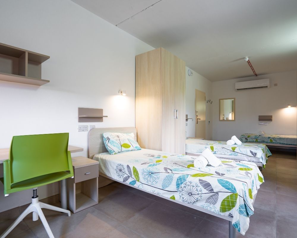 Stanza del Club Hub a Malta.