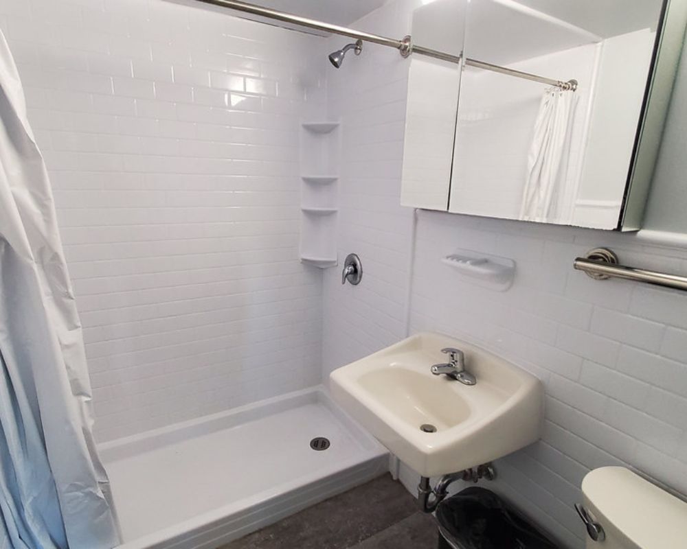 Un bagno della Barnard Columbia.