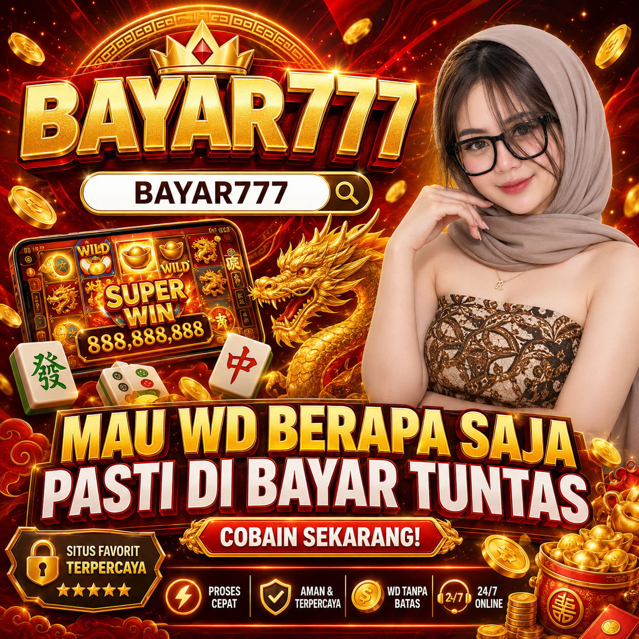 BAYAR777 | Tidak Perlu Khawatir Proses Wede Langsung Sat Set