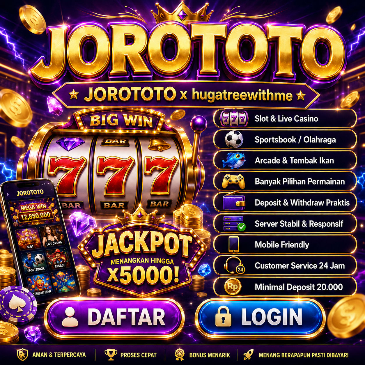 JOROTOTO x hugatreewithme Pengalaman Bermain Tidak Bisa Berbohong Raih Hokimu