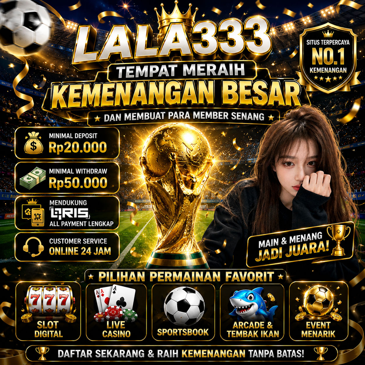 LALA333 || Tempat Meraih Kemenangan Besar, Dan Membuat Para Member Senang