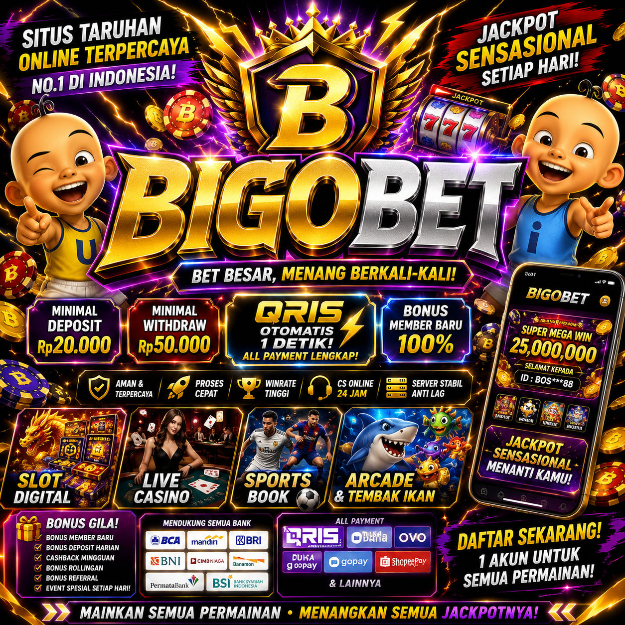 BIGOBET * Putar Dan Bet Sekarang Di Game Kesukaan Kamu