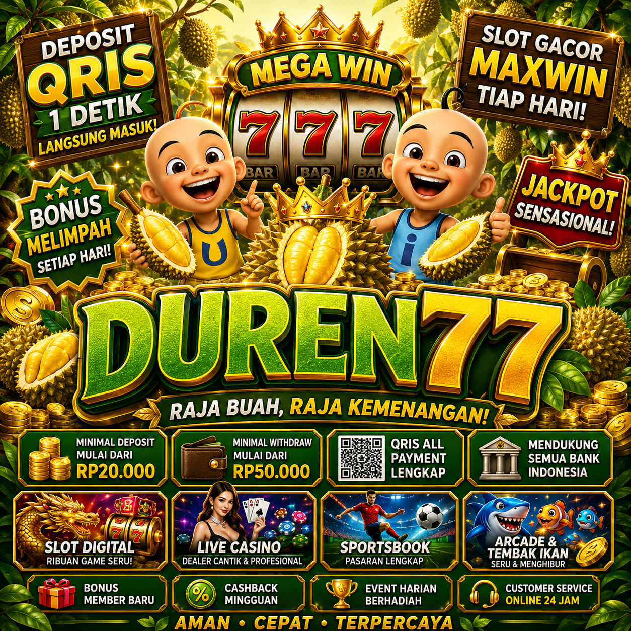Galeri foto DUREN77 | Buah Kesukaan Semua Orang Gacor Banget Slotnya di Mahjong