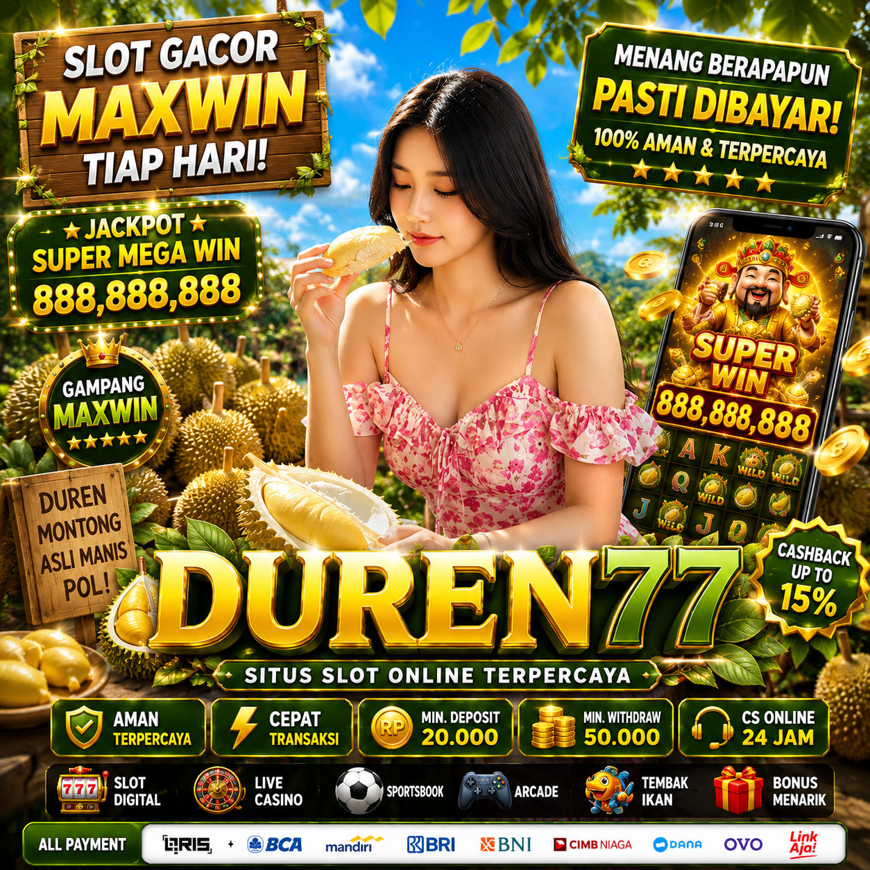 DUREN77 : Zaman Sekarang Tidak Main Slot? kurang Ganteng