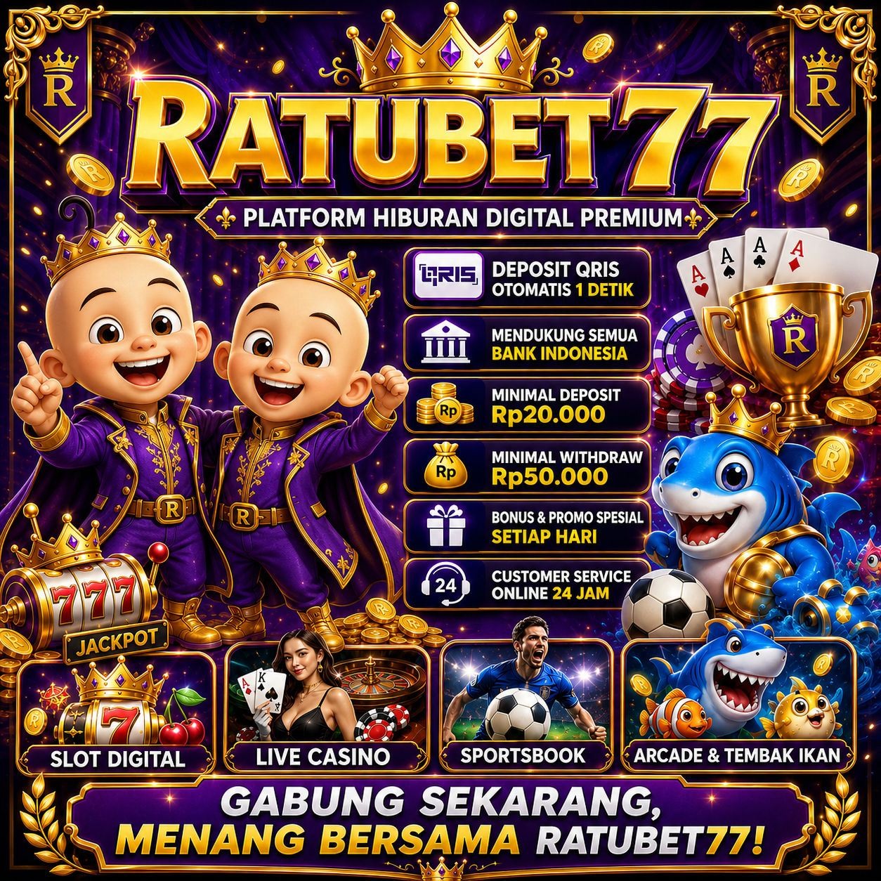 Galeri foto RATUBET77 : Rekomendasi Game Slot Terbaik Anti Rungkad di Mahjong