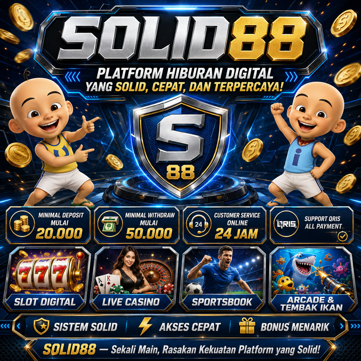 SOLID88 : Bermain Solid Dan Jackpot Bersama Temen 