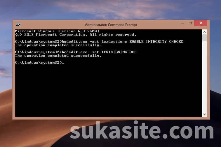 Cara Mematikan Driver Signature Enforcement di Windows Mematikan Driver Signature melalui CMD