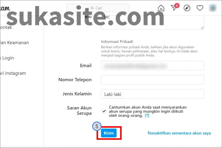 2 Cara Mengganti Nama Instagram dengan Cepat dan Mudah Mengedit username ig di PC 5