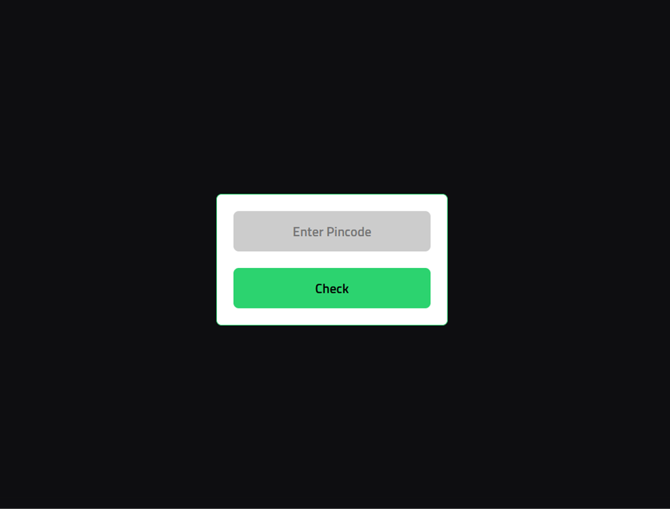 Indian Pincode Validator